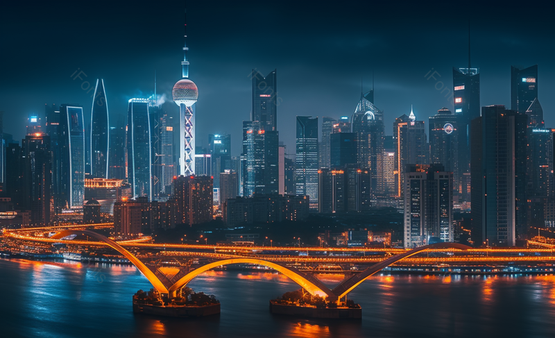 夜景户外桥城市城镇实拍摄影图,高清,摄影图,摄影图片,图片大全,摄影图免费下载